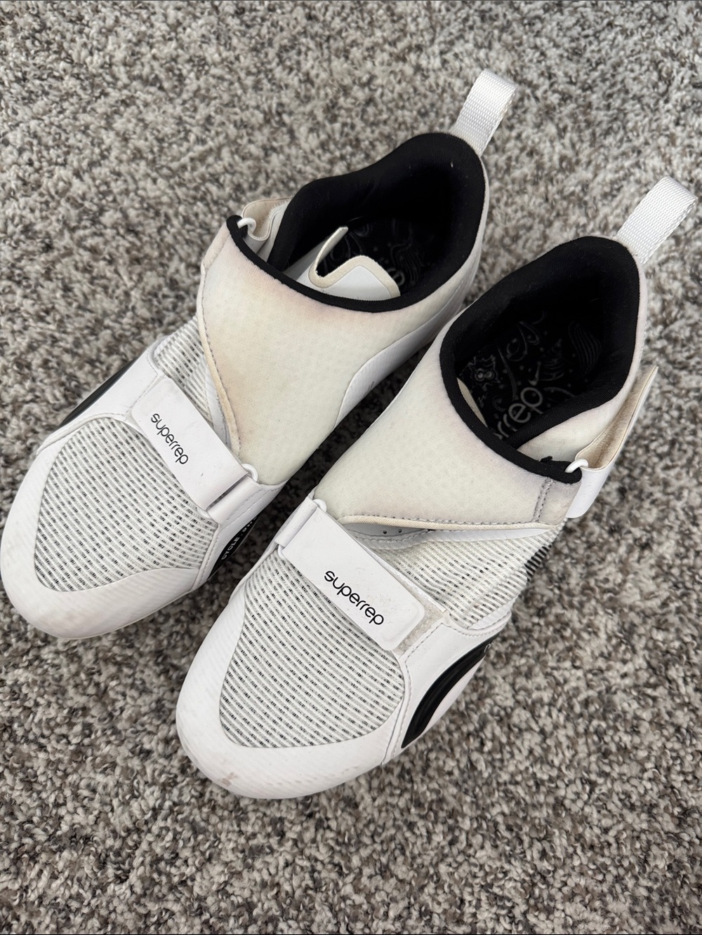 Nike Peloton Women's White and Black Slip-On Athletic Sneakers